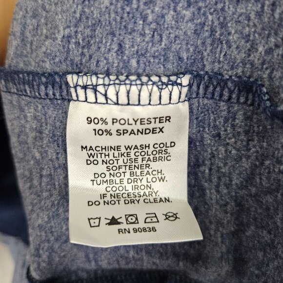 Sport-Tek Long Sleeve 1/4 Zip Pullover Mens Size L Navy Blue Shirt - Picture 5 of 12